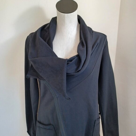 Neon Buddha Jacket Cardigan Black Cotton Knit Full Zip Womens Small NEW - Picture 4 of 12